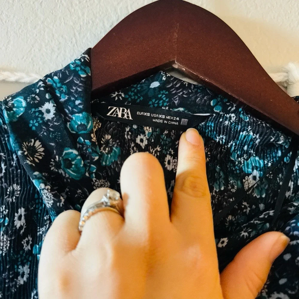 Zara | Floral Casual Dress - Picture 6 of 7